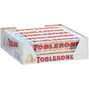 Toblerone White Chocolate Bars 100g*20p
